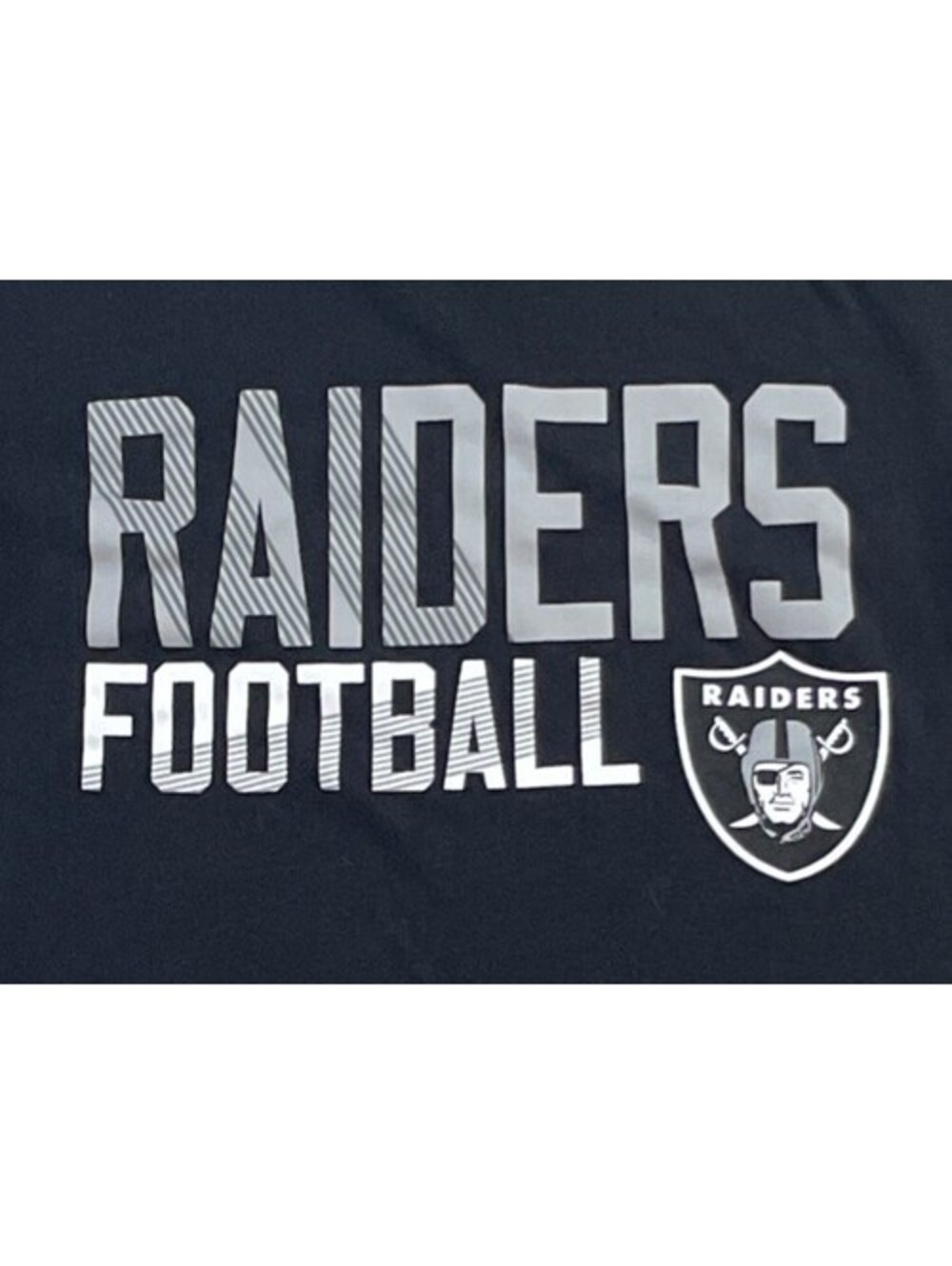 NFL Las Vegas Raiders Team Apparel Black T-Shirt Youth Size Large (14/16)